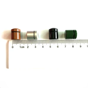 Image of 12*15mm Customized different colors bison tube bulk storage geocaching containers magnetic nano container
