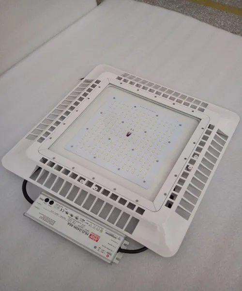 least cost of gas station canopy, 100w 150w 200w UL led canopy lights, IP65 outdoor led canopy light