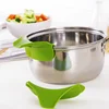 New Silicone Anti-Spill Drain Pans Round Hole Deflector Liquid Soup Kitchen
