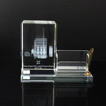 Personalized Crystal Glass Office Desk Organizer Buy Office Desk