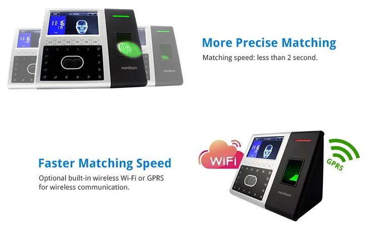 Multi-Biometric Professional face recognition attendance iface 302 zk software biometric face access control terminal