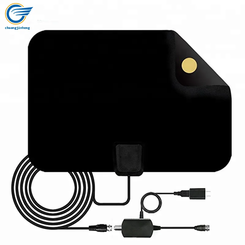 

2018 high gain tv antenna digital for dvb t2, Black