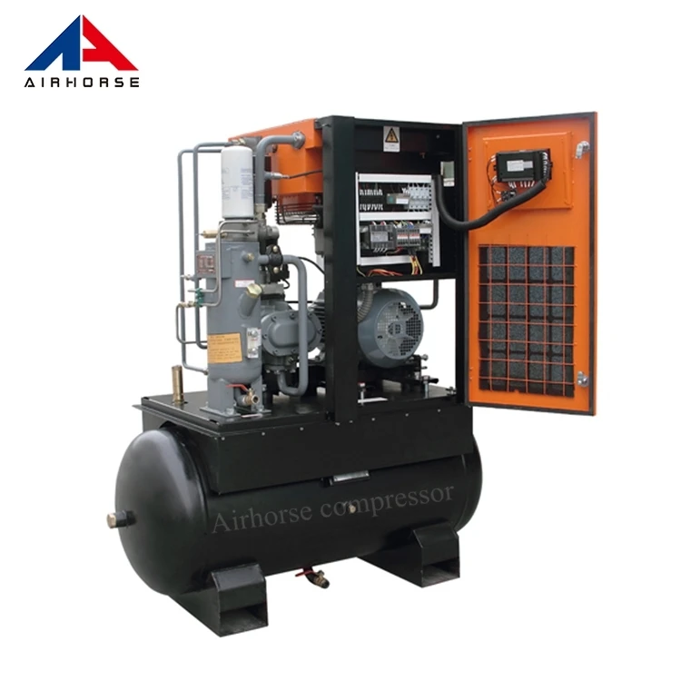 Best Price For Small Power GHH Air End Fiac Air Compressor Compacted With Air Tank 300L CE