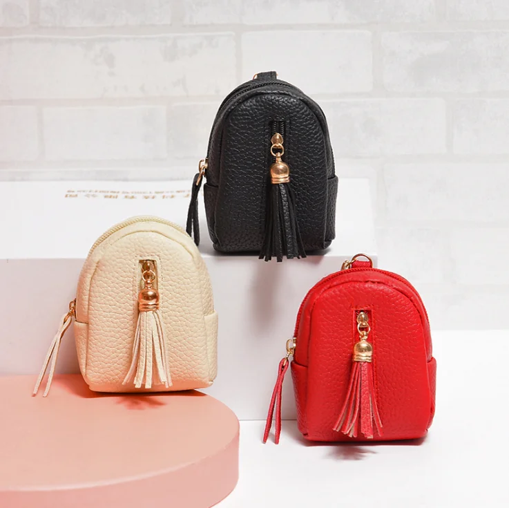 

New style hand carry bag cute zipper coin purse keychain