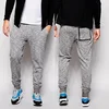 2020 New trend hot sale ODM&OEM wholesale custom high quality men's jogger with drawstring waist stylish side slant pocket pants