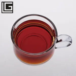 Image of Small customized logo Sales promotion coffee glass cup with handle
