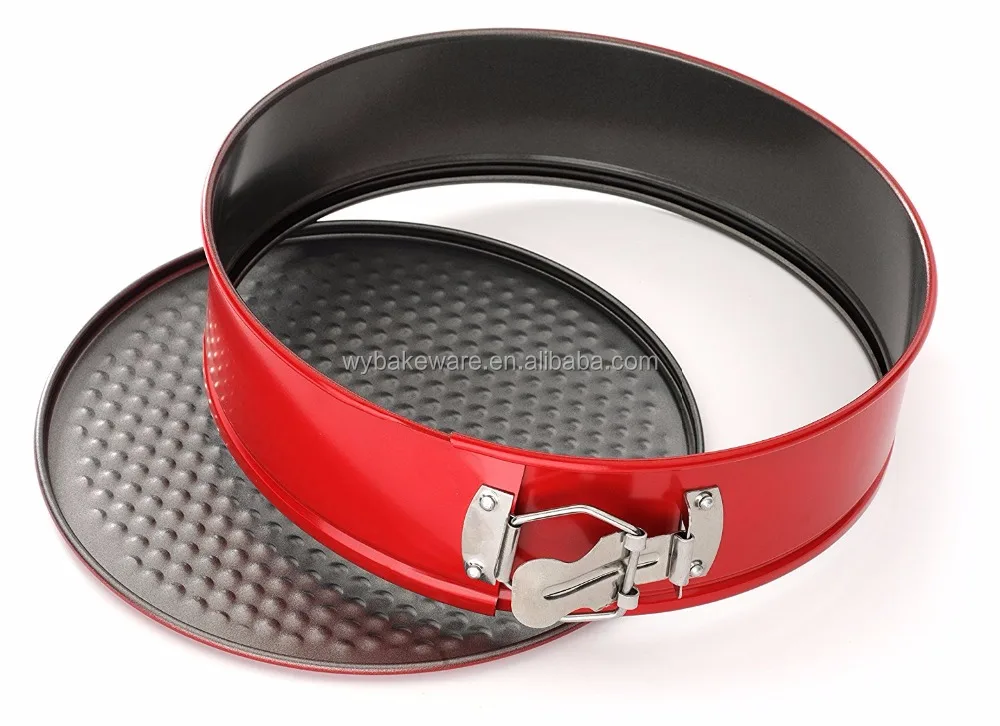 
BK-D6075 Okay Kitchenware 4 Piece Nonstick Cake Pans Set with 9'Round Cake form, 9'Springform and 10' Bundt Pan 