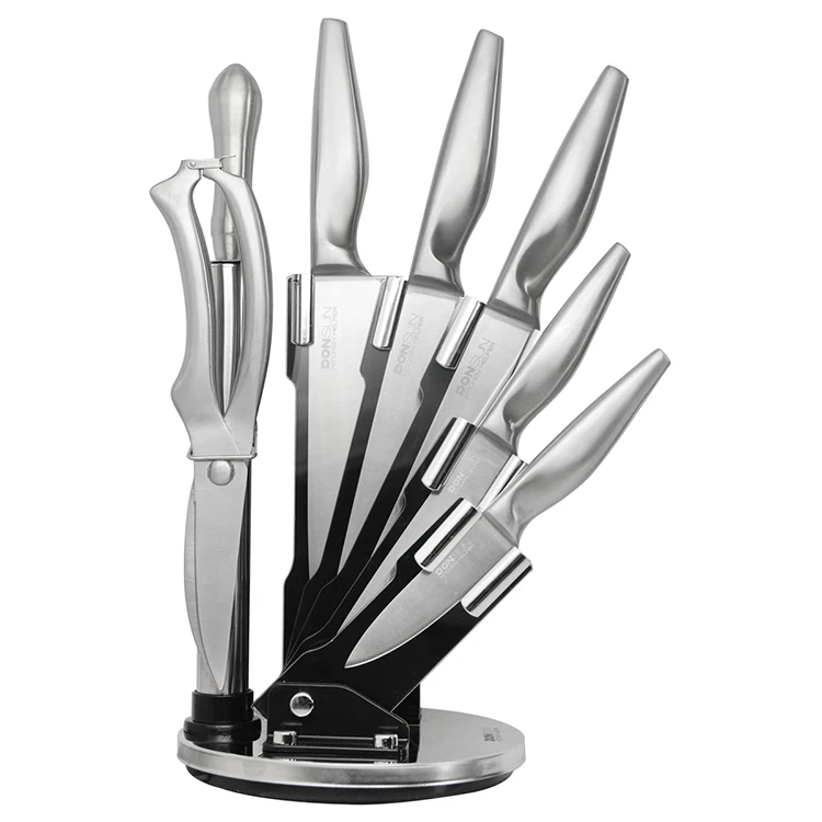 

8 Piece Knife Block Set Stainless Steel Chef Knife Set with Acrylic Stand