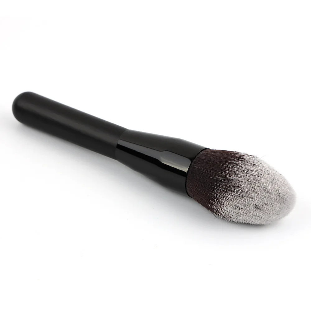 

Big size black powder brush synthetic blush foundation brush makeup brush tool with private label