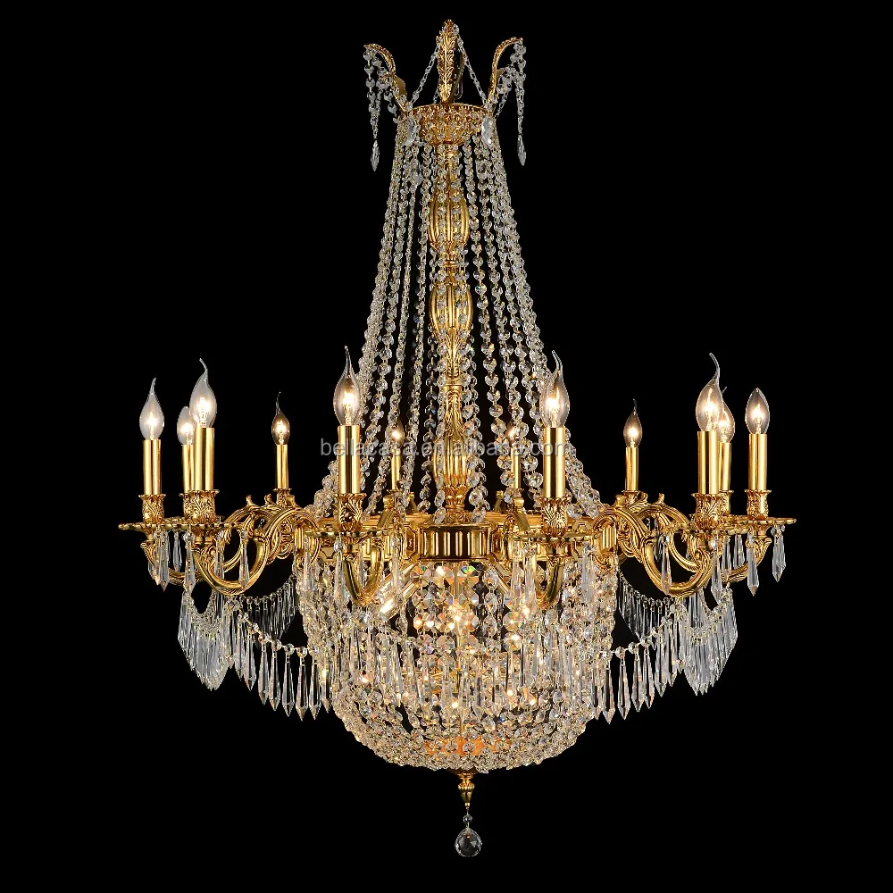 New Arrival Hotel Lobby Empire Big Ball K9 Chandelier For High