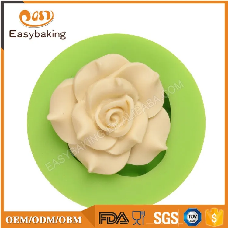 ES-4007 Fascinating rose shape cake silicone cake decoration molds for cupcake / fondnat cake
