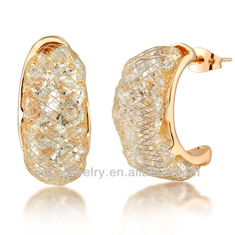 2014 Gold Plated One Gram Gold Earrings 