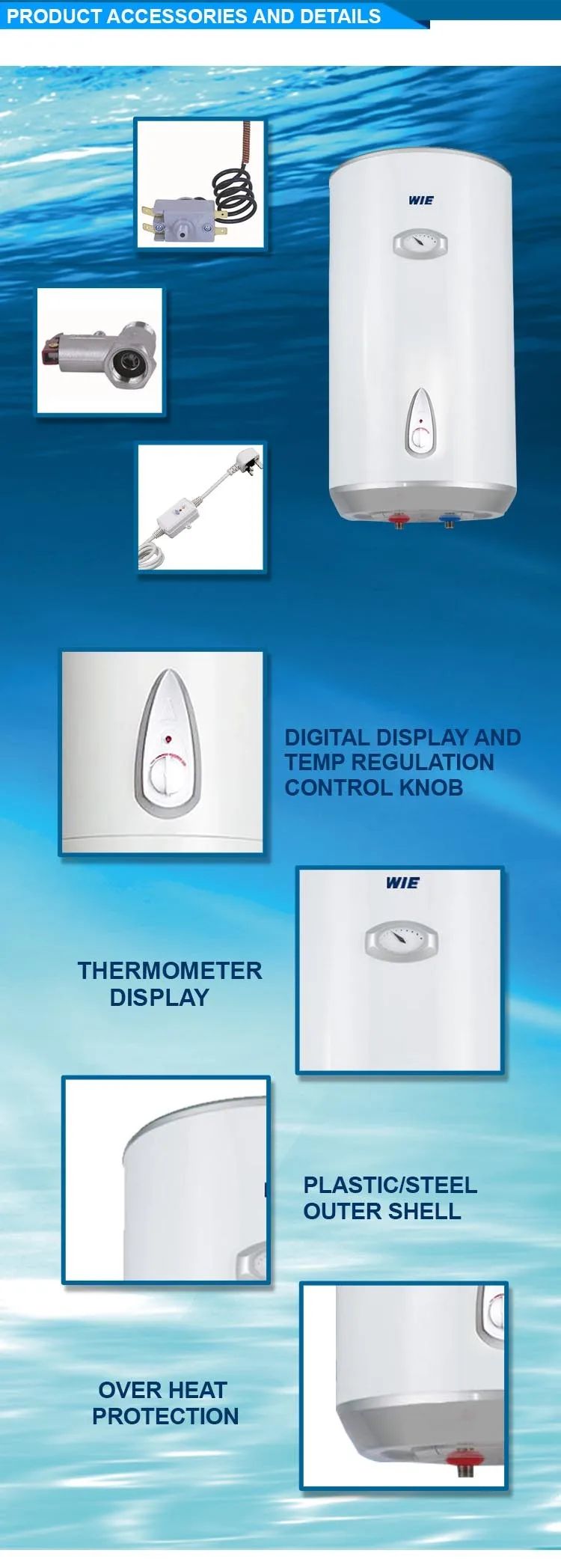 New Arrival Bathroom Shower Electric Water Heater 80 Liters Buy Water Heater 80 Liters,New