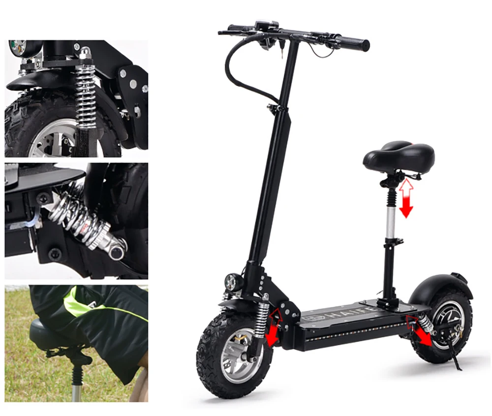 11inch 48v 1000w Electric Bike Scooter 60km/h Scooter - Buy 1000w ...