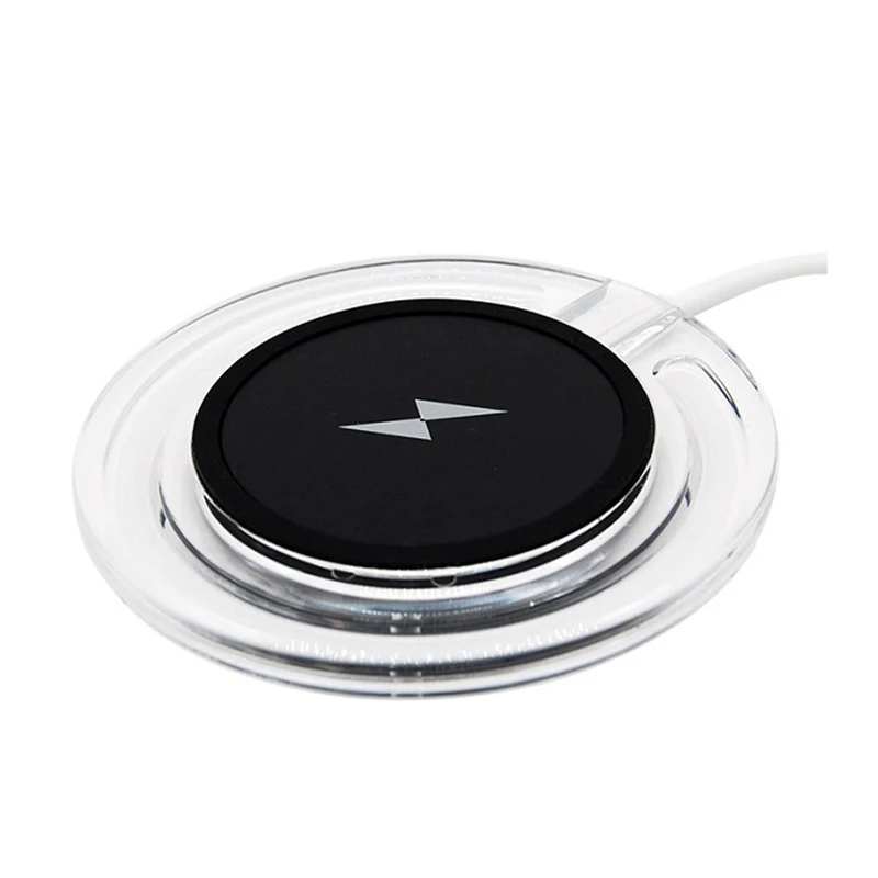 

Fashionable Crystal 5W wireless charger pad with light