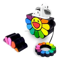 

Highly Protective Cartoon Character Design 3D Design Smile Face Sunflower Silicone Case For Airpod Charging Dock Skin