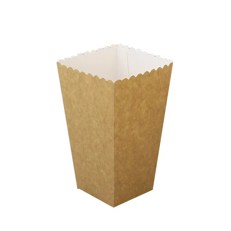 China factory food packing box high grade recycled popcorn packaging hardcover custom print popcorn box wholesale