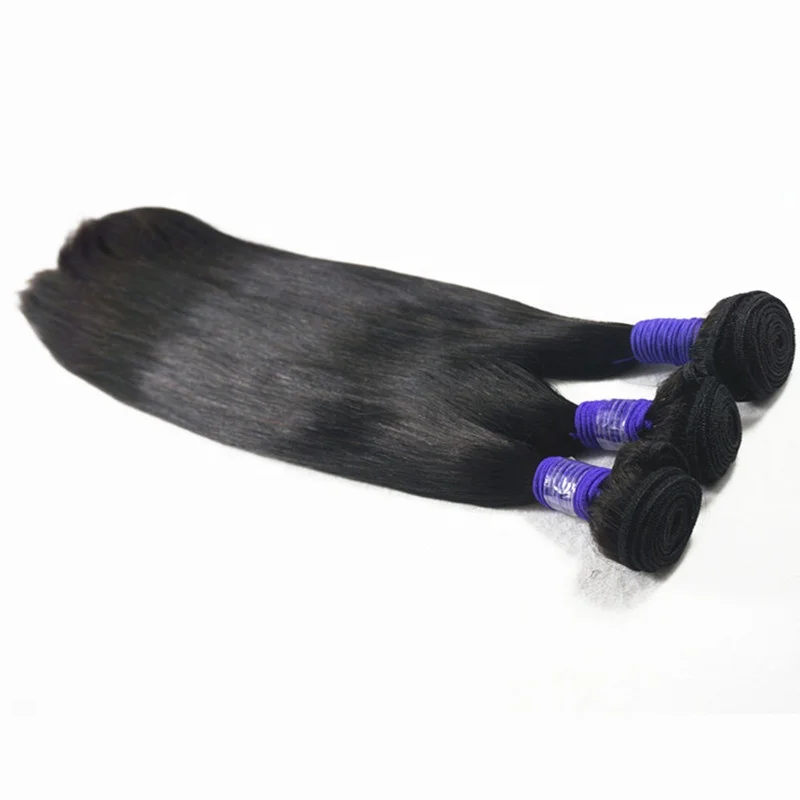 

10A Grade brazilian 100% unprocessed virgin extensions bundles weft straight wig remy peruvian human hair, N/a