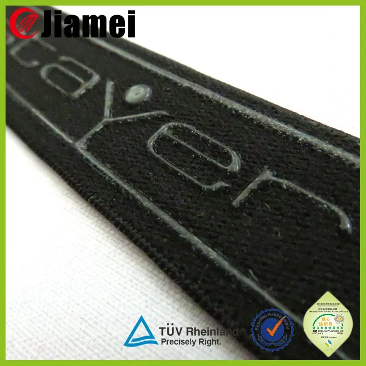 black silicone elastic tape 