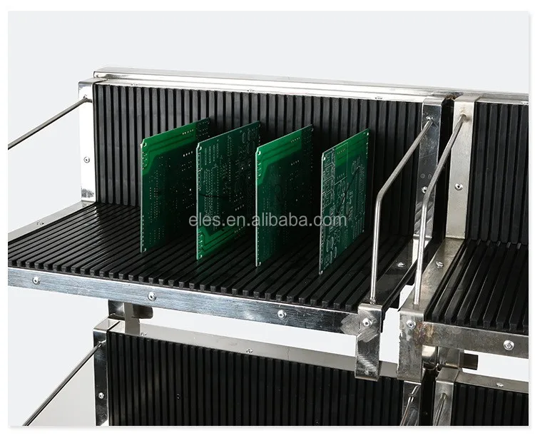 Pcb Turnover Rack Adjustable ESD PCB Cart ESD Antistatic SMT PCB Trolley ESD PCB Storage ...