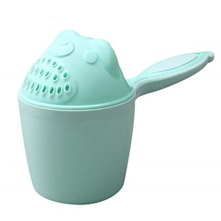

Detachable Baby Bath Mug Baby Shampoo Rinser Tear-Free Waterfall Rinser Baby Bath Rinser Pail Kid Wash Hair Bathing Flusher, Pink/green