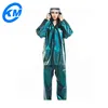 KM OEM waterproof pvc rainwear/rainsuit rain coat for adults
