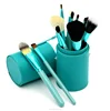 Best sale 12pcs makeup brushes cylinder case without logo
