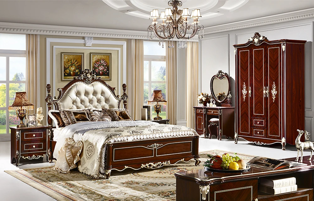 french style solid wood bedroom furniture sets suite furniture bed,beside  table,wardrobe,dressing table,stool - buy suite furniture,suite furniture