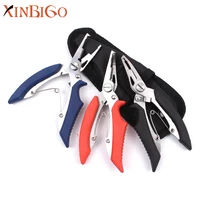 

Wholesale Custom Soft Rubber Handle Fishing Pliers Scissors Line Cutter Remove Hook Lure Pliers