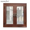 Aluminum frame double tempered glass windows with built in blinds