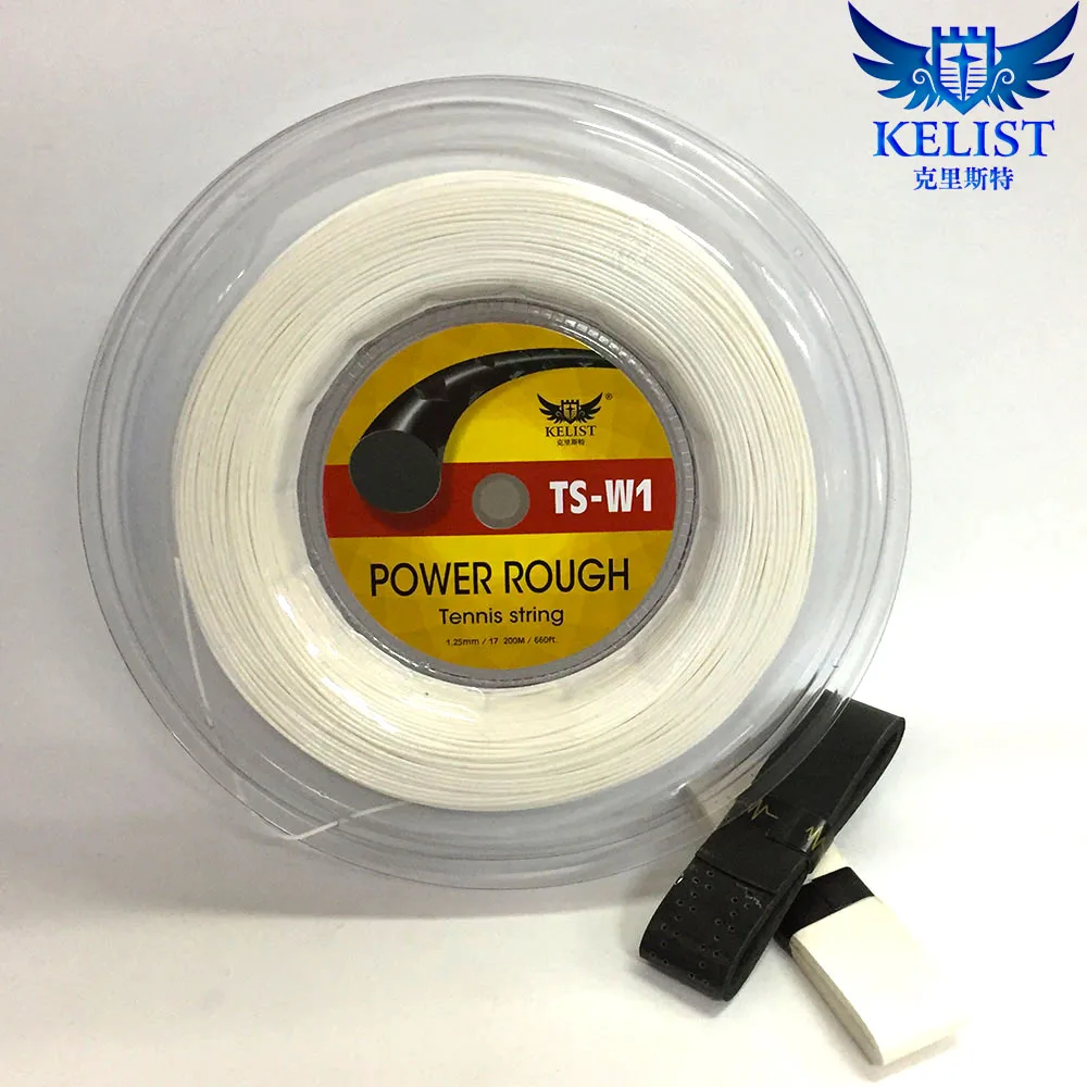 

2018 Business Day OEM Branded High Quality Cheap power Rough Polyester 1.25MM/200M/Reel Head Tennis String, Black/white/red/gray/golden