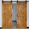 Cheap DIY ceiling mounted changing room partition sliding barn door
