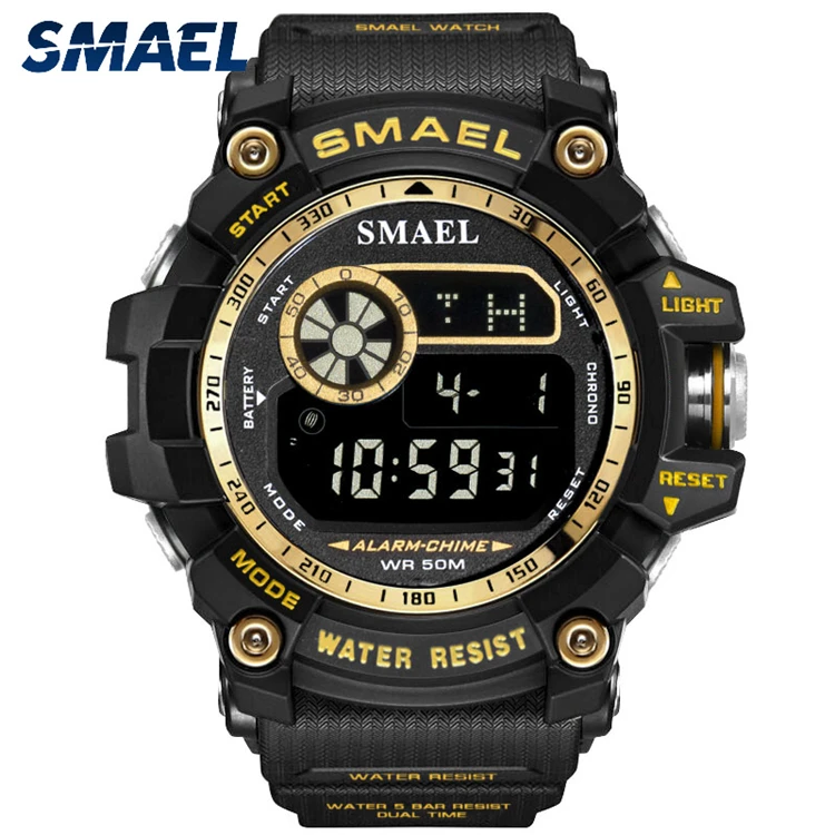 

SMAEL 8010 Luxury Brand Casual Watch Men LED Dive Sports Military Watch Shock Resistant Men's Analog Digital Watches