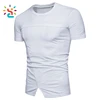 Custom printing blank t shirts own Irregular swing dry fit workout wholesale plain 95% cotton 5% elastane t shirt