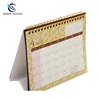 2019 New design 365 day calendar spiral binding custom paper desk calendar, desktop calendar stand