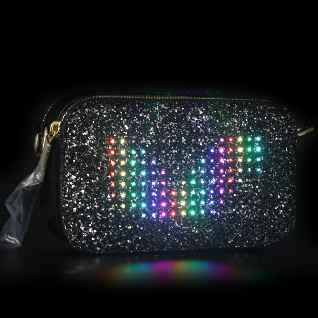New Novelty Led Light Up Cross Body Bag Clutch Purse Bag Buy Led Purse,Led Clutch Purse,Light