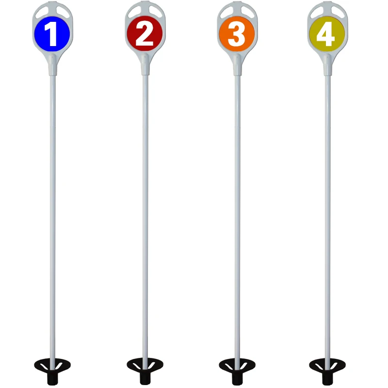 Practice Green Rods With Pin Markers,Golf Putting Marker,Flagstick Tin