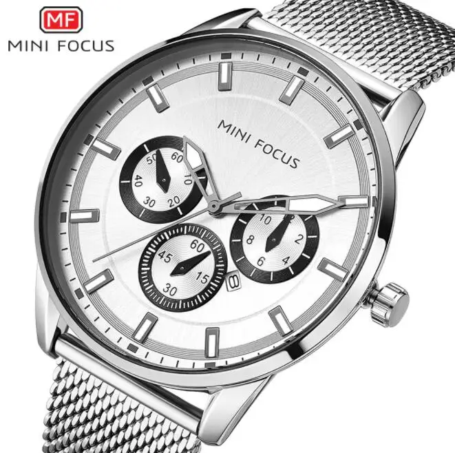 

2019 new type stainless steel japan chronograph mens watch MF01