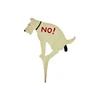 China Standard Cast Iron No Cat Poop Sign