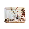 Custom Printed PP Material Food Use Rectangle Serving Tray