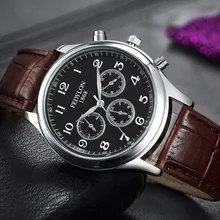 Fashion Casual Mens Watches Luxury Brand Genuine Leather Strap Business Watch Man Waterproof Sport Military Quartz Orologio Uomo