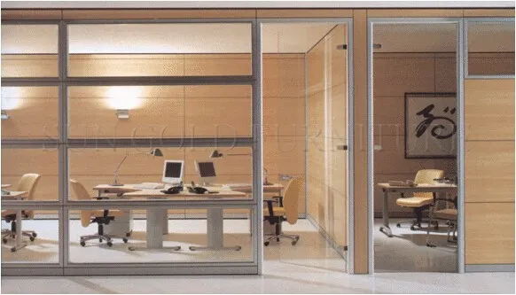 Boss Office Modern Half Height Glass Cubicle Partition,Office Partition ...