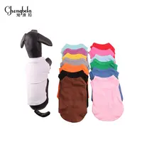 

Wholesale Custom Cheap Price Summer Nice Blank Sleeveless Small Pet T Shirt Dog Clothes With 13 Various Color