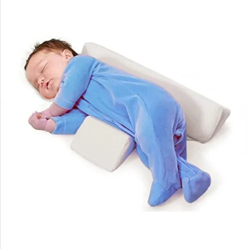 Cotton Material Cover White Color Baby Pillow Wedge Memory Foam