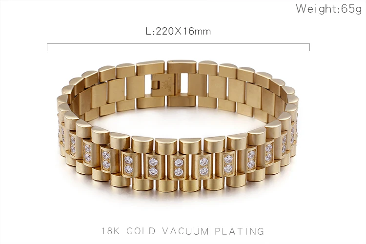 KALEN Steel Tungsten Bracelets Gold/Black