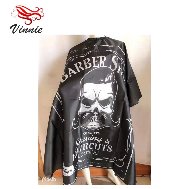 

China Good funny barber capes fashion hair salon cape fabric for