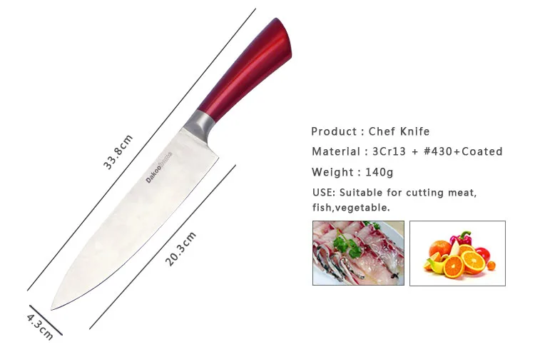 juego de cuchillos DAKOO Knife Set KS085B05, imagen 3