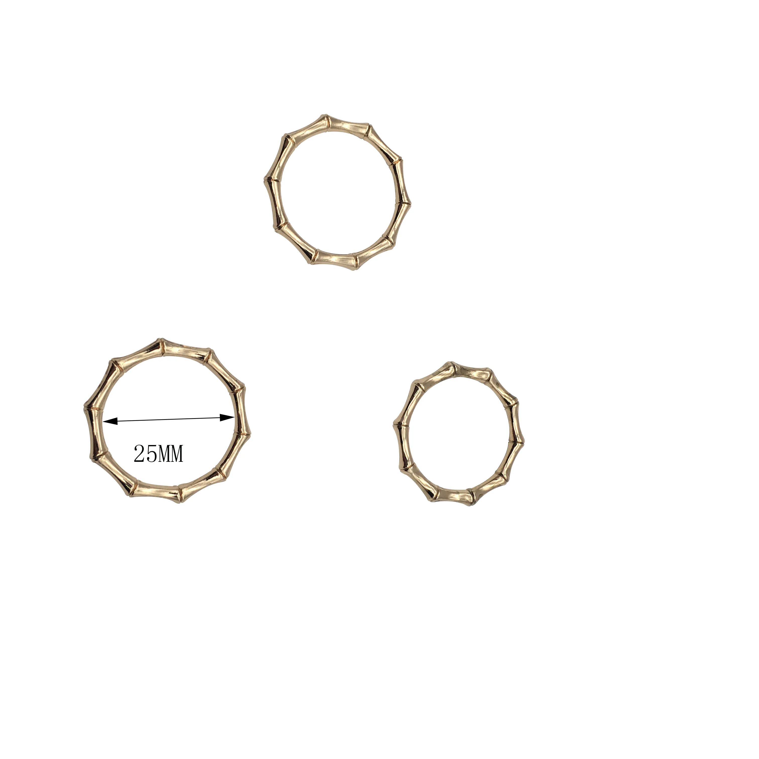 

Decoration Buckle Zinc Alloy O Ring Special Gold Color Metal Ring For Bag Belt Buckle Women's Decoration