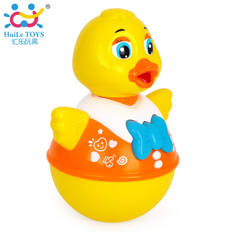 Yellow Duck Roly Polys 2016 Hot Selling Huile Toys Roly-poly Duck Toy With Music Light - Buy ...