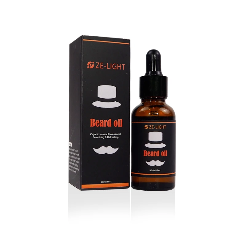 30ml Organic Men Face Beard Oil 100% Natural Soften Hair Growth Nourishing